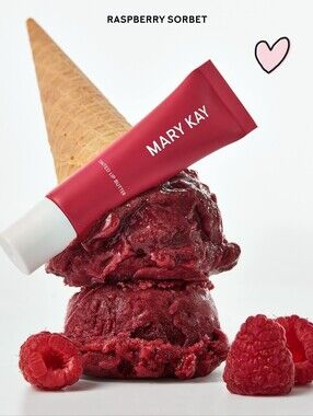 Mary Kay Raspberry Sorbet Tinted Lip Butter - Deep Raspberry Red